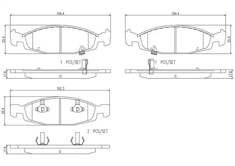 DISC BRAKE PAD SET