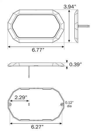LED UTILITY ULTRA THIN CLEAR WHITE