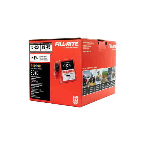 Fill-Rite 807C Flow Meter Use With Gasoline/ Diesel/ E15/ Kerosene/ B20 And Mineral