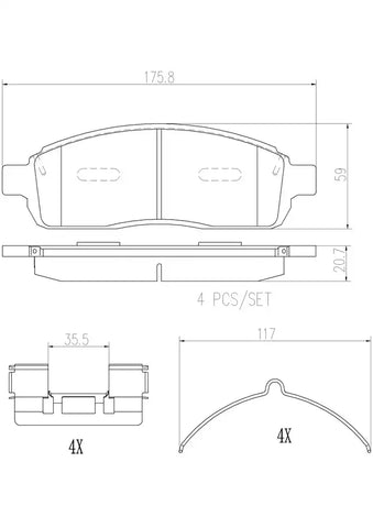 DISC BRAKE PAD SET