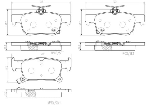 DISC BRAKE PAD SET