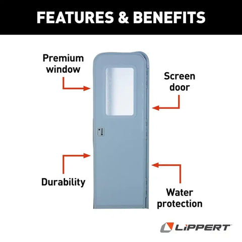LIPPERT COMP V000381469 26 X 70 RADIUS ENTRANCE DOOR RH