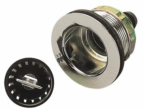 SEA DOG 517526-1 SINK DRAIN W/STRAINER STRAIGHT