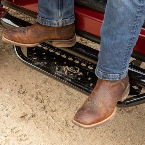 Ranch Hand RSF171S8B6S Nerf Bar - Truck Wheel to Wheel With Drop Down Steps With Be