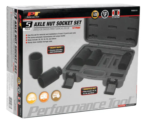 5 PC 12 POINT AXLE NUT SO