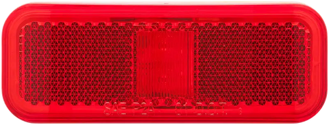 LED MARK LIGHT;RECT;1 WIRE;RED