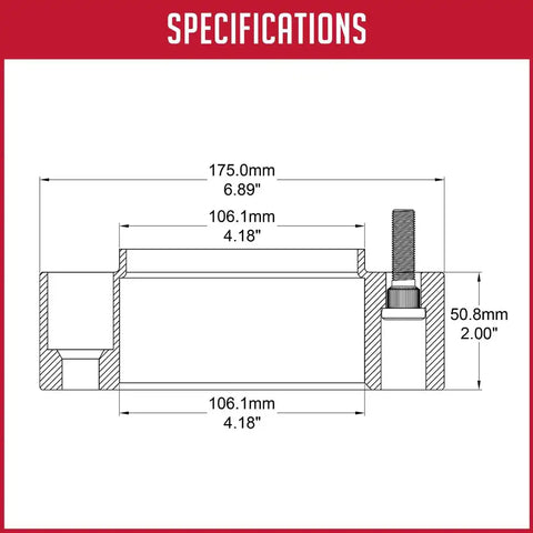WHEEL ADAPTER 6061 BILLET ALUM