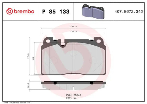 DISC BRAKE PAD SET