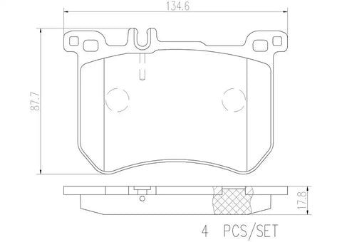 DISC BRAKE PAD SET