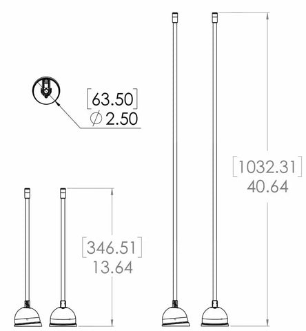 LUMITEC 101585 ANCHOR LIGHT LED 12' POLE BLACK