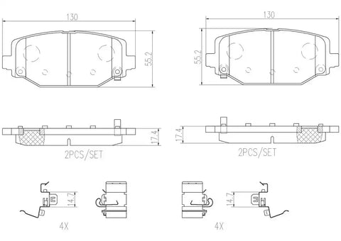 DISC BRAKE PAD SET