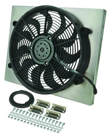 DERALE 16823 RAD FAN/ALUMINUM SHROUD