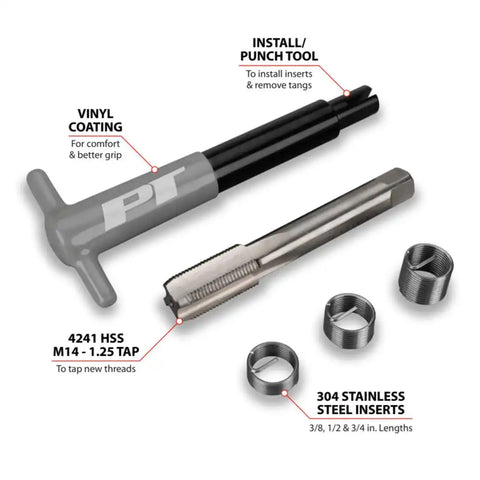 PERFORM TOOL W86904 THREAD REPAIR KIT M14-1.25