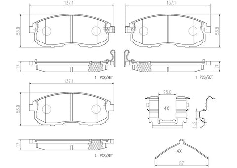 DISC BRAKE PAD SET