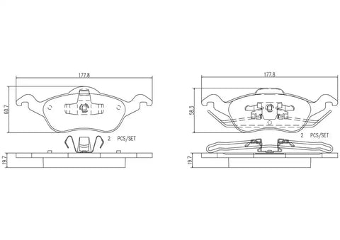 DISC BRAKE PAD SET