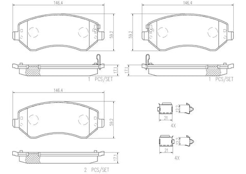 DISC BRAKE PAD SET
