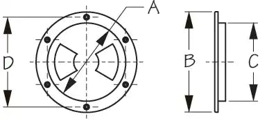 SEA DOG 337155-1 ABS DECK PLATE BLACK STANDARD