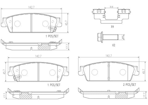 DISC BRAKE PAD SET