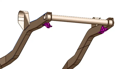 KENTROL RB1004 FRAME REPAIR FOR AXLE SWAY BAR MOUN