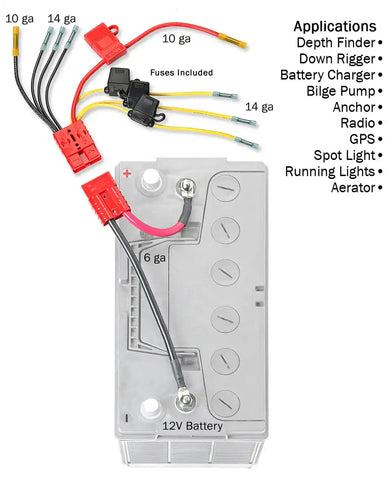 CONNECT EASE RCE12VB4FK 12 VOLT MULTI FUSED CONNE