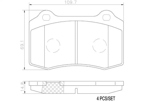 DISC BRAKE PAD SET