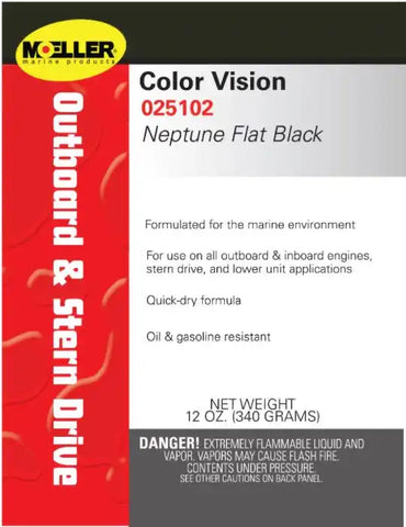 CLR/VSN ENAMEL FLAT BLACK