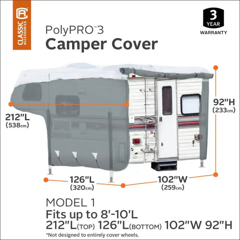 CLASSIC ACC 80-036-143101-00 PP3 CAMPER COVER 8-10'