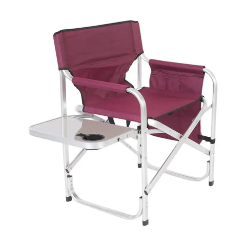 DIR CHAIR BURG W/TRAY/BAG
