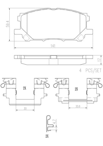 DISC BRAKE PAD SET