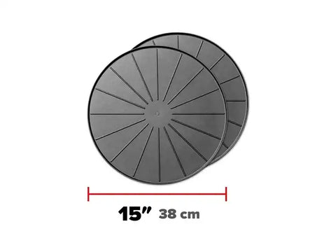 WEATHERTECH 8A15CST2PKBK 15IN ROUND COASTERS - BLACK -