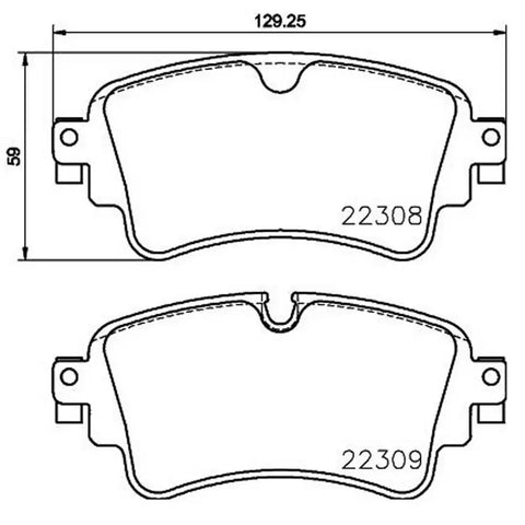 BREMBO P85154 DISC BRAKE PAD SET