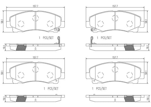 DISC BRAKE PAD SET