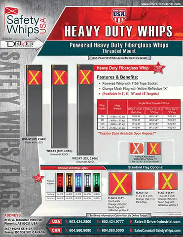 DRIVER IND. W05-X 5'  1 PIECE  POWERED  THREADED  HEA