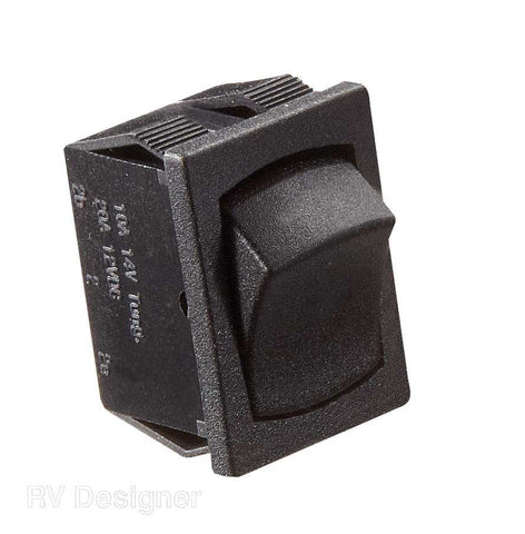 RV DESIGNER S441 BLACK ROCKER SWITCH