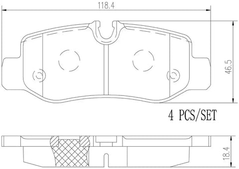 BREMBO P50126N DISC BRAKE PAD SET