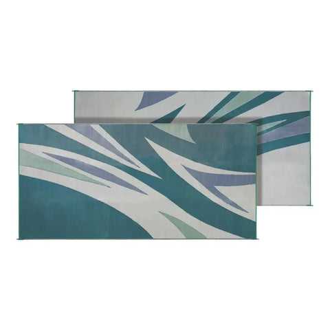 MAT SUMMER WAVES 8X20 GRN/BLUE