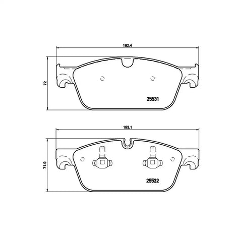 BREMBO P50102 DISC BRAKE PAD SET