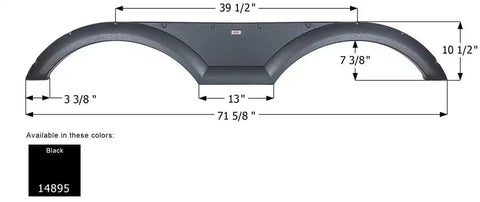 ICON 14895 FENDER SKIRT TANDEM HEARTLAND FS