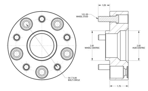 JEEP SPACER 1.75'  5 X 5'