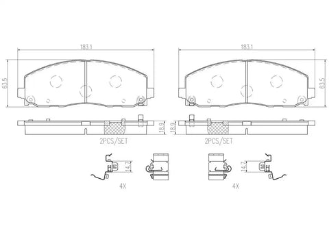 DISC BRAKE PAD SET