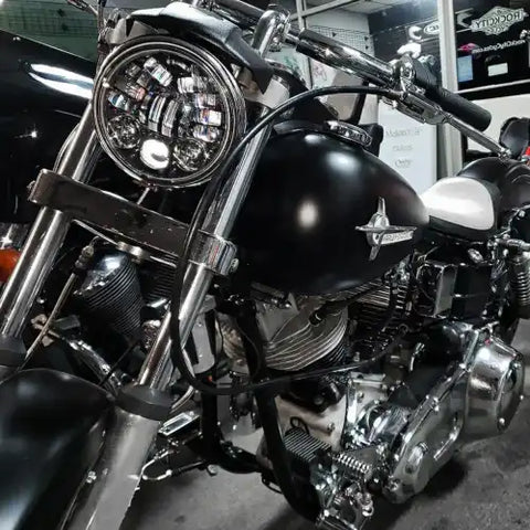 8690A - 12V LED HEADLIGHT  BLACK