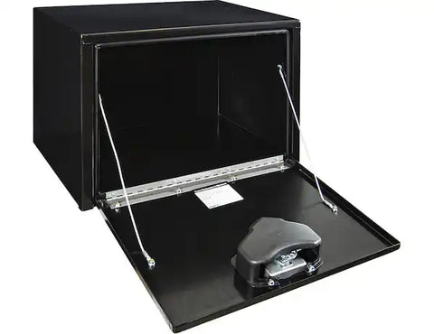 Buyers Products 1702300 Tool Box Underbody 1 Recessed Drop Door Smooth Gloss Bla