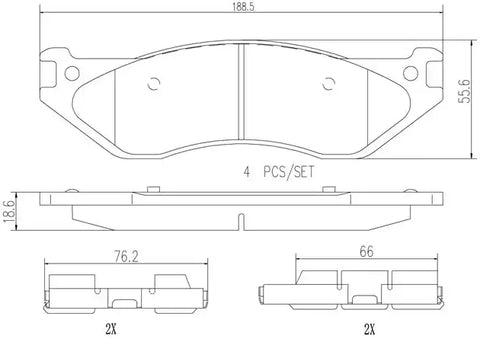 DISC BRAKE PAD SET