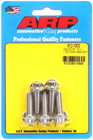 12 PT 5/16-18X1.000  PK/5