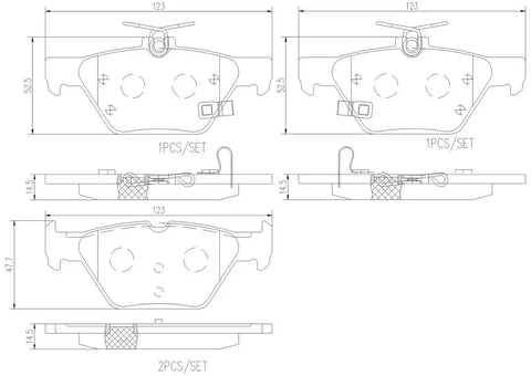 DISC BRAKE PAD SET