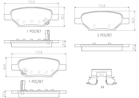DISC BRAKE PAD SET