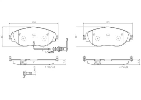 DISC BRAKE PAD SET