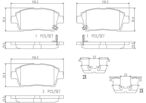 DISC BRAKE PAD SET