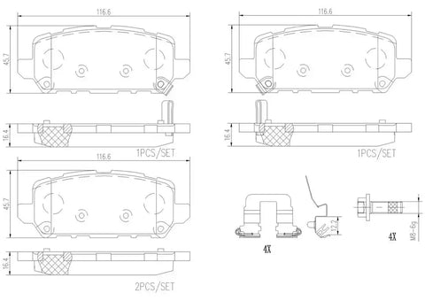 DISC BRAKE PAD SET