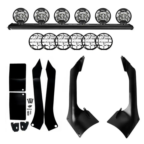 KC HILITE 97062 KIT; JEEP JL/JT XROSS BAR SLIMLITE